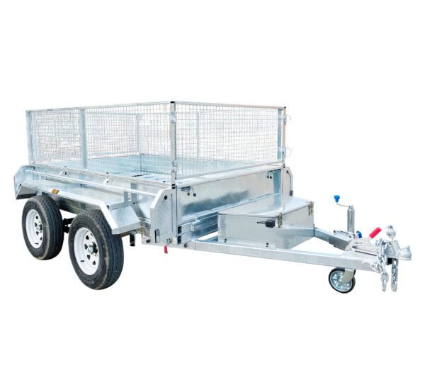Double Axle Hydraulic Dump Fence Trailer – Hot-Dip Galvanized
