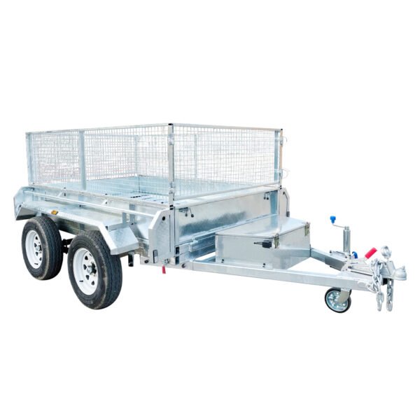 Double Axle Hydraulic Dump Fence Trailer – Hot-Dip Galvanized