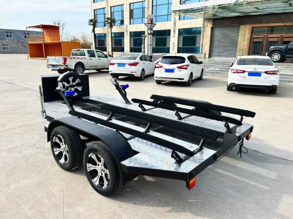 Double motorboat trailer - Image 4