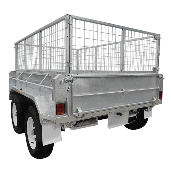 Double Axle Hydraulic Dump Fence Trailer – Hot-Dip Galvanized - Image 5