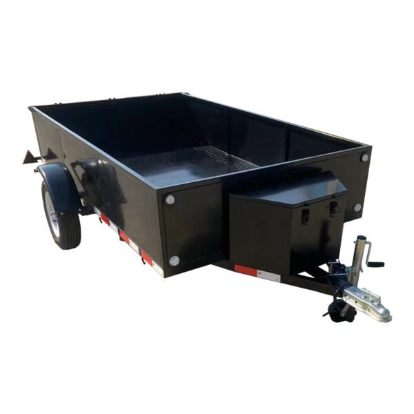 750kg Tandem Trailer – Fully Welded, Step-Up Sides, Checker Plate Finish
