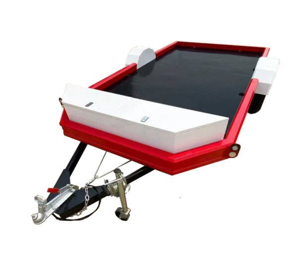 Single axle flatbed trailer