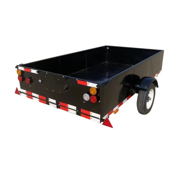 750kg Tandem Trailer – Fully Welded, Step-Up Sides, Checker Plate Finish - Image 2